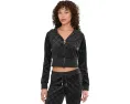 Худи Juicy Couture Corset Zip Front с вышитыми инициалами