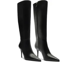 Высокие сапоги Schutz Mikki Up из кожи на шпильке с острым носком