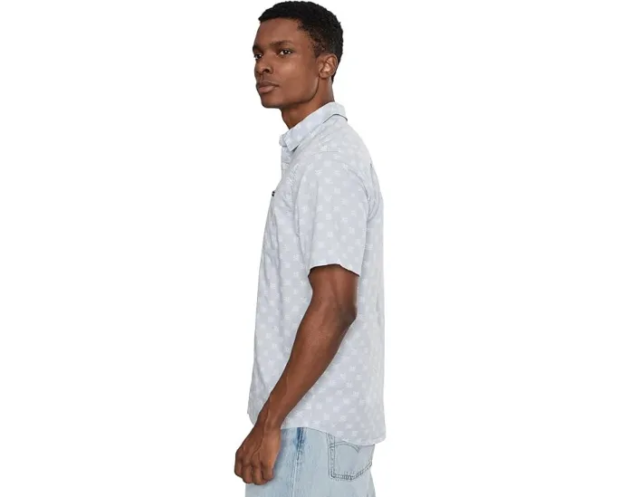 Hurley Lido Stretch Рубашка с коротким рукавом и карманом для очков