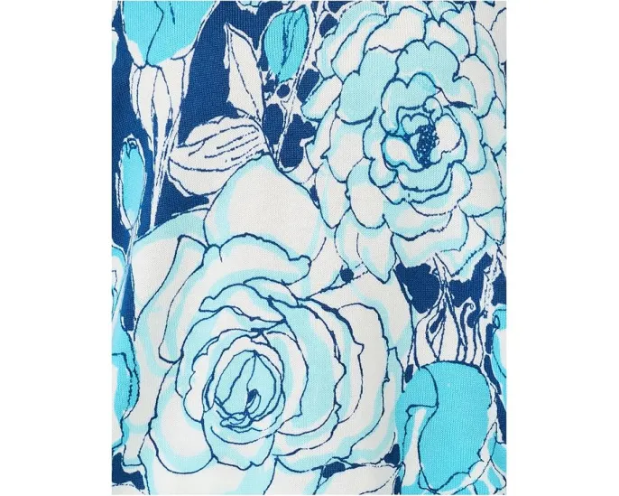 Свитер Lilly Pulitzer Tensley с цветочной вышивкой и V-образным вырезом