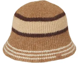 Шляпа Brushed Bucket Hat с бархатистой отделкой и кожаным лейблом UGG