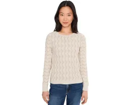 Свитер NIC+ZOE Alto с волнистой вязкой и круглым вырезом