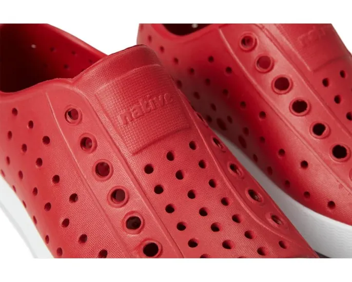 Детские слипоны Jefferson от Native Shoes с перфорацией и легкой подошвой EVA