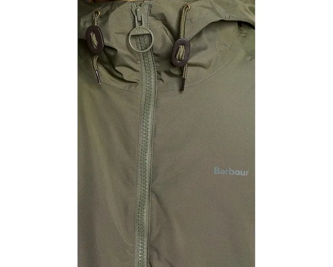 Ветровка Barbour Hooded Domus Waterproof с капюшоном в клетку и водоотталкивающей мембраной