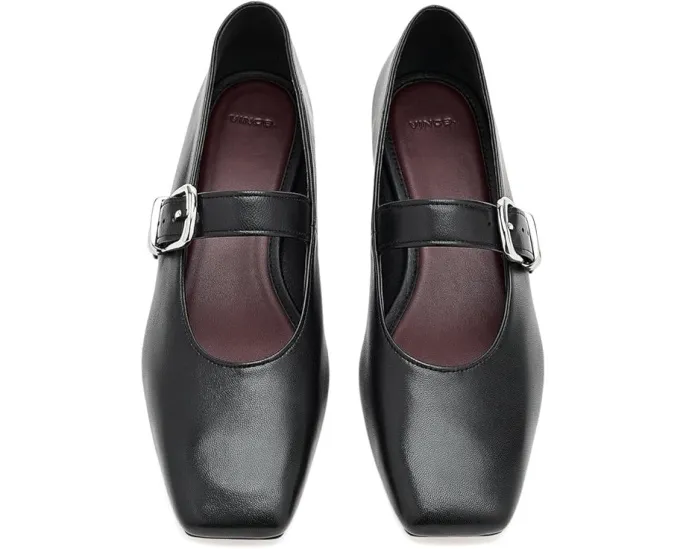 Туфли Vince Daniela Mary Jane с квадратным носком и крупной пряжкой