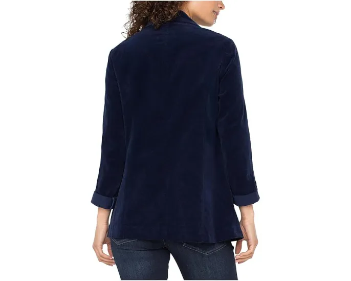 Блейзер Liverpool Los Angeles Boyfriend из вельвета насыщенного синего цвета