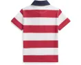 Рубашка-регби Polo Ralph Lauren из хлопкового джерси в полоску с коротким рукавом для малышей и детей младшего возраста