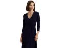 Платье миди Lauren Ralph Lauren из джерси с запахом