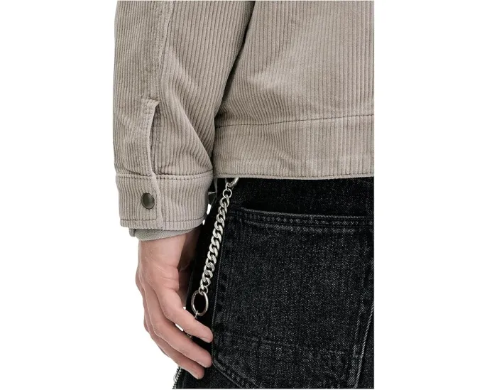 Рубашка AllSaints Castleford из вельвета в стиле шакет