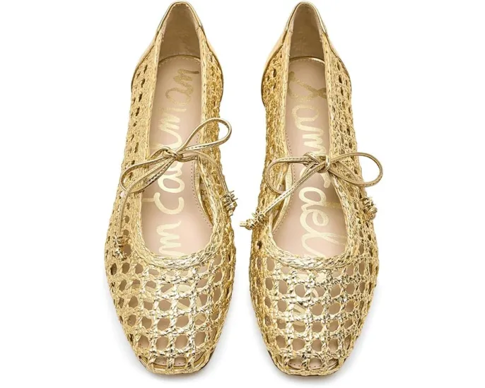 Балетки Sam Edelman Marcie с плетеным верхом и квадратным носком
