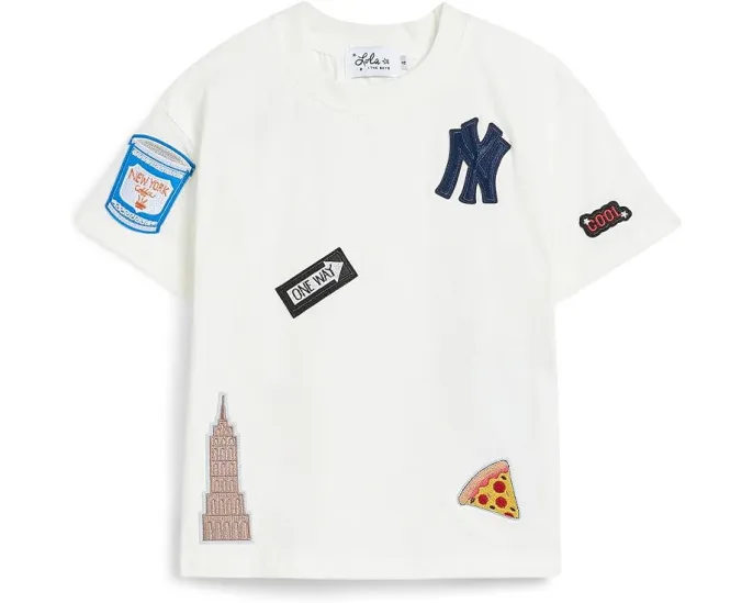 Футболка Lola and The Boys NYC Patch с городскими нашивками