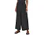 Puckered Organic Linen Grid Wide Ankle Pants