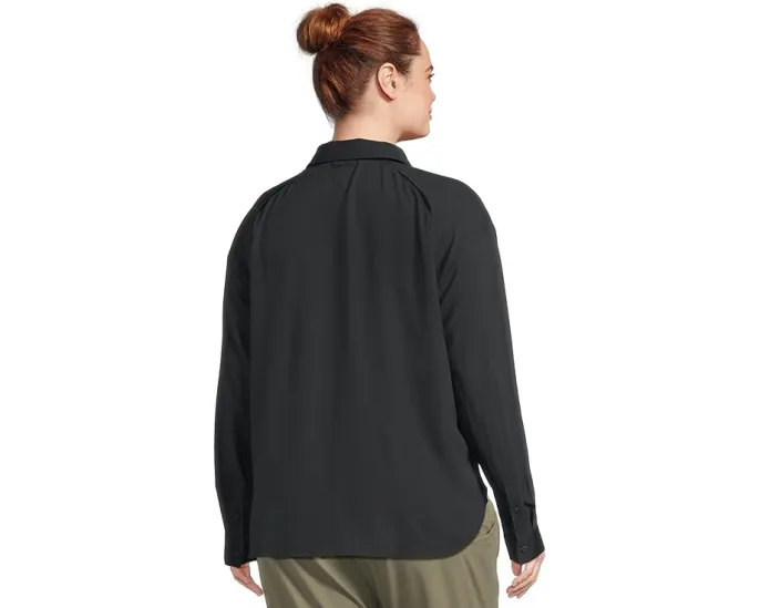 Рубашка Columbia Plus Size Silver Ridge Utility с длинным рукавом и UPF 50