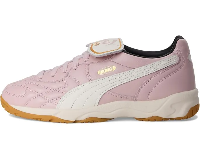 Кроссовки King Indoor от PUMA с кожаным верхом и золотым тиснением