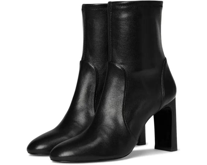 Ботильоны Babette 85 на устойчивом каблуке из мягкой овечьей кожи Stuart Weitzman