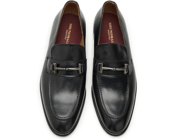 Бруно Магли Sante лоферы с двойной эластичной вставкой и традиционной деталью Bit