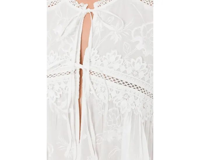 Топ Lillith AllSaints с круглым вырезом и пеплумом