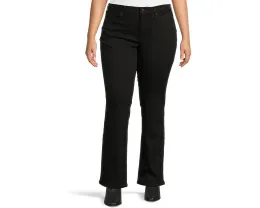 Джинсы NYDJ Plus Size Barbara Bootcut с технологией Lift Tuck и клешем в черном цвете