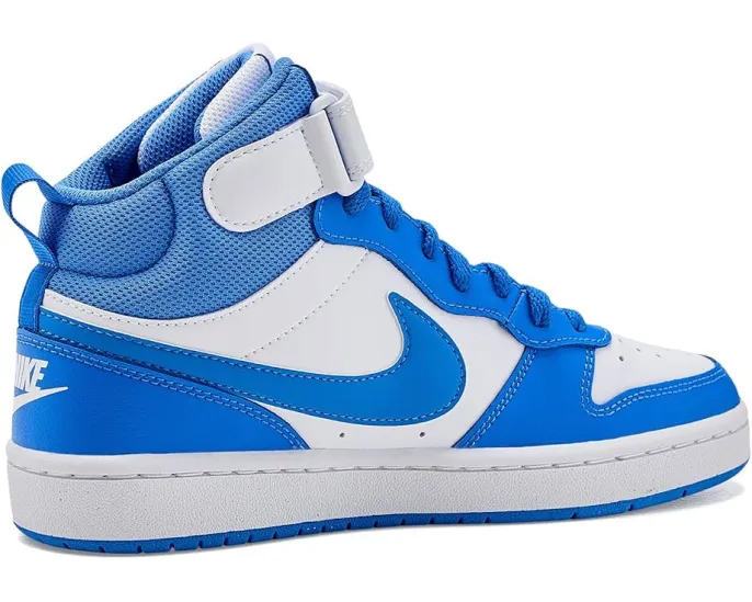 Кроссовки Nike Kids Court Borough Mid 2 для старших детей с кожаным верхом