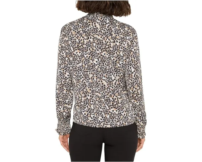 Блузка NIC+ZOE Petite Little Leopard с леопардовым принтом