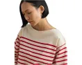 Топ Striped Jersey Boatneck в полоску из джерси Lauren Ralph Lauren