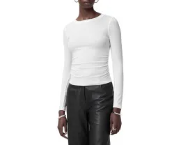 Футболка AllSaints Bec с длинным рукавом и облегающим кроем из лиоцелла