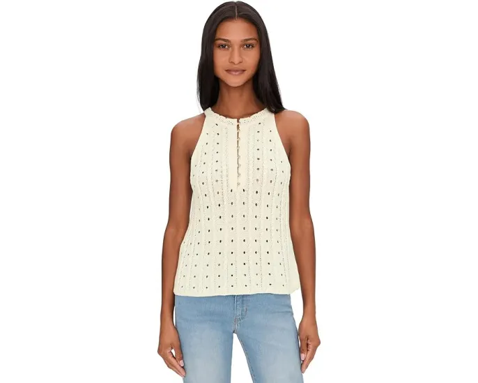 Топ Foster Sweater Tank с ажурной вязкой и планкой на пуговицах от Splendid