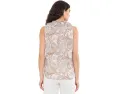 Блуза из жоржета с узором пейсли и оборками Lauren Ralph Lauren