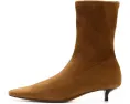 Ботильоны Ciel на низком каблуке kitten heel из замши Madewell