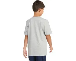 Футболка детская Adidas SS USA Hthr Tee 24 с принтом и американским флагом