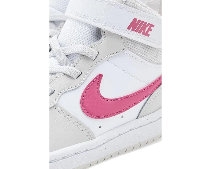 Кроссовки Nike Kids Court Borough Mid 2 для младших детей с застежкой на липучке