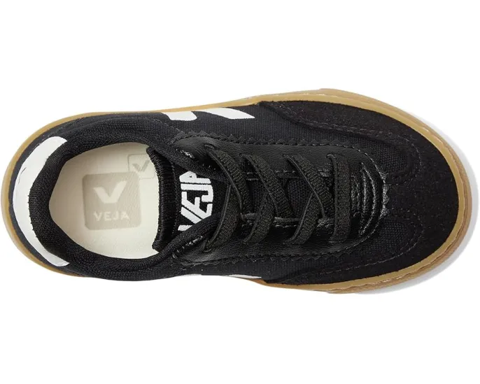 Детские кроссовки VEJA Small Volley Canvas из органического хлопка с круглым носком