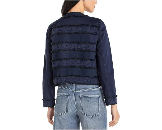 Куртка Soft Touch Twill без воротника с бахромой и кружевом от Liverpool Los Angeles
