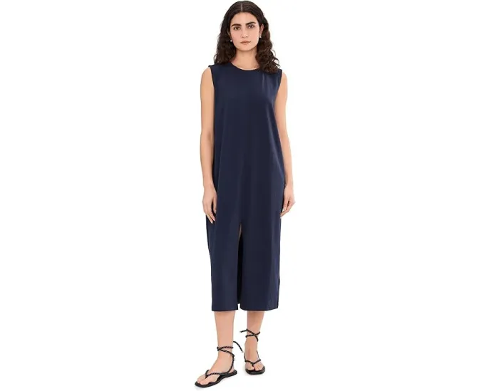 Платье Eileen Fisher с круглым вырезом из пима-хлопка и стрейч-джерси