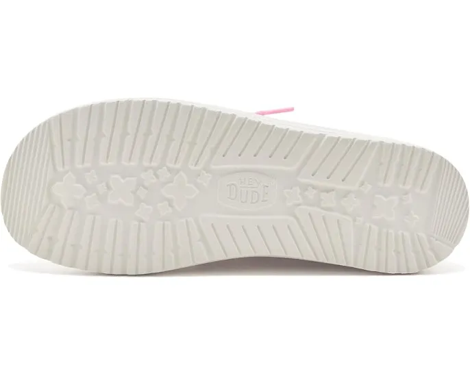 Hey Dude Kids Wendy Embroidered Hearts ботинки с вышитыми сердцами