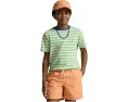 Striped Cotton Jersey Pocket Tee (Big Kid)