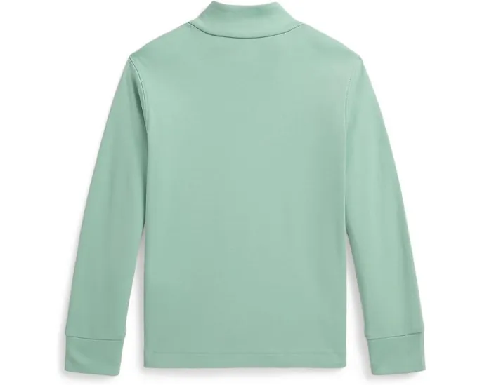 Полузип Polo Ralph Lauren Kids худи из интерлока для малышей с вышитым пони