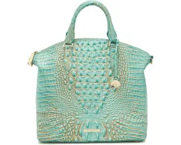 Большая сумка Brahmin Large Duxbury Satchel из текстурированной кожи со съемным ремнем