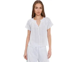 Блуза Splendid Meadow из мягкой ткани с V-образным вырезом и короткими рукавами