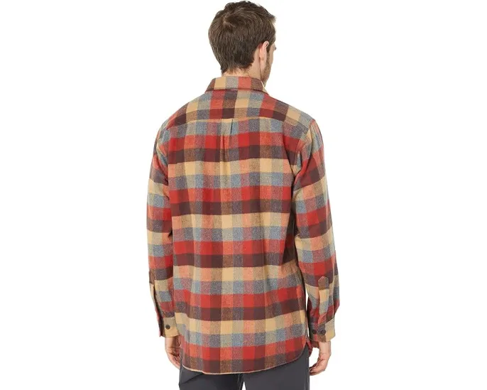Рубашка из замши L.L.Bean Chamois Shirt в клетку