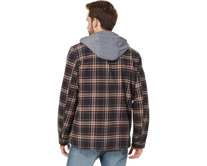 Куртка Levi's из хлопка с капюшоном и подкладкой из шерпи