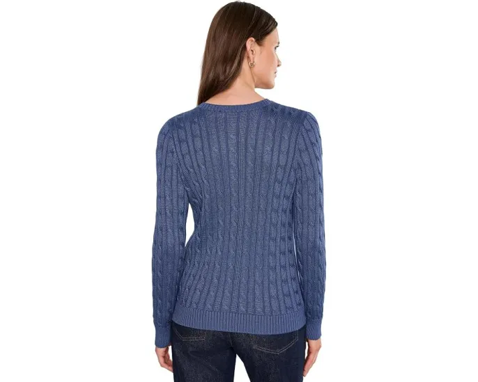 Кардиган Lauren Ralph Lauren с косами из хлопка с вискозой кремовый