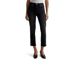 Джинсы AG Jeans Mari с завышенной талией и прямым укороченным кроем Slim Straight