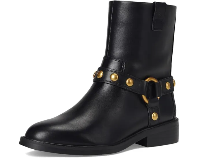 Мотосапоги Vince Camuto Amais Biker с ремнями и шипами на низком каблуке