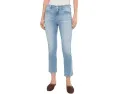 Джинсы Mari Mid-Rise Slim Straight Crop с прямой средней посадкой и укороченными штанинами в цвете Cruiser