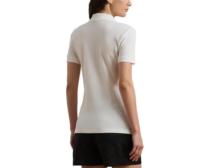 Поло из пике приталенного кроя Lauren Ralph Lauren Petite