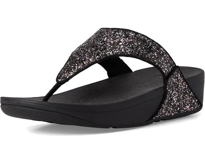 Сандалии FitFlop Lulu Multi-Tonal Glitter с перемычкой и блестками