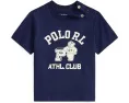 Детская футболка Polo Ralph Lauren Kids с логотипом из хлопкового джерси