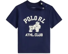 Детская футболка Polo Ralph Lauren Kids с логотипом из хлопкового джерси