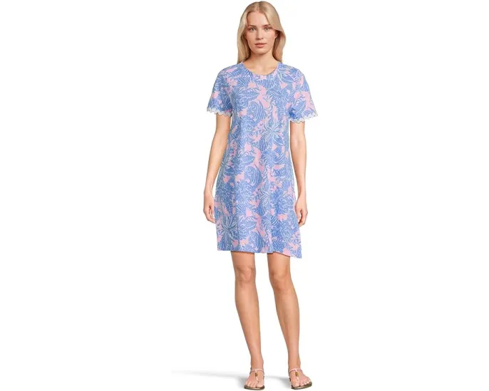 Платье Lilly Pulitzer Cody с коротким рукавом из пима-хлопка